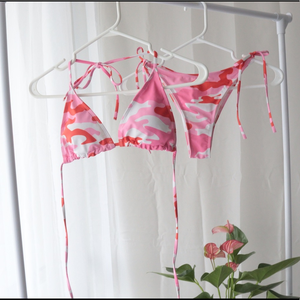 COPY - PINK AND RED ARMY BIKINI SET ❤️💗